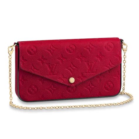 red lv pochette|louis vuitton félicie pochette.